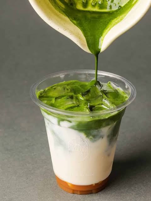 Iced Caramel Matcha